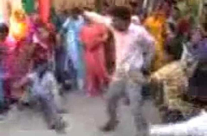 Funny Dance By A Bihari At An Indian Marriage In A Village