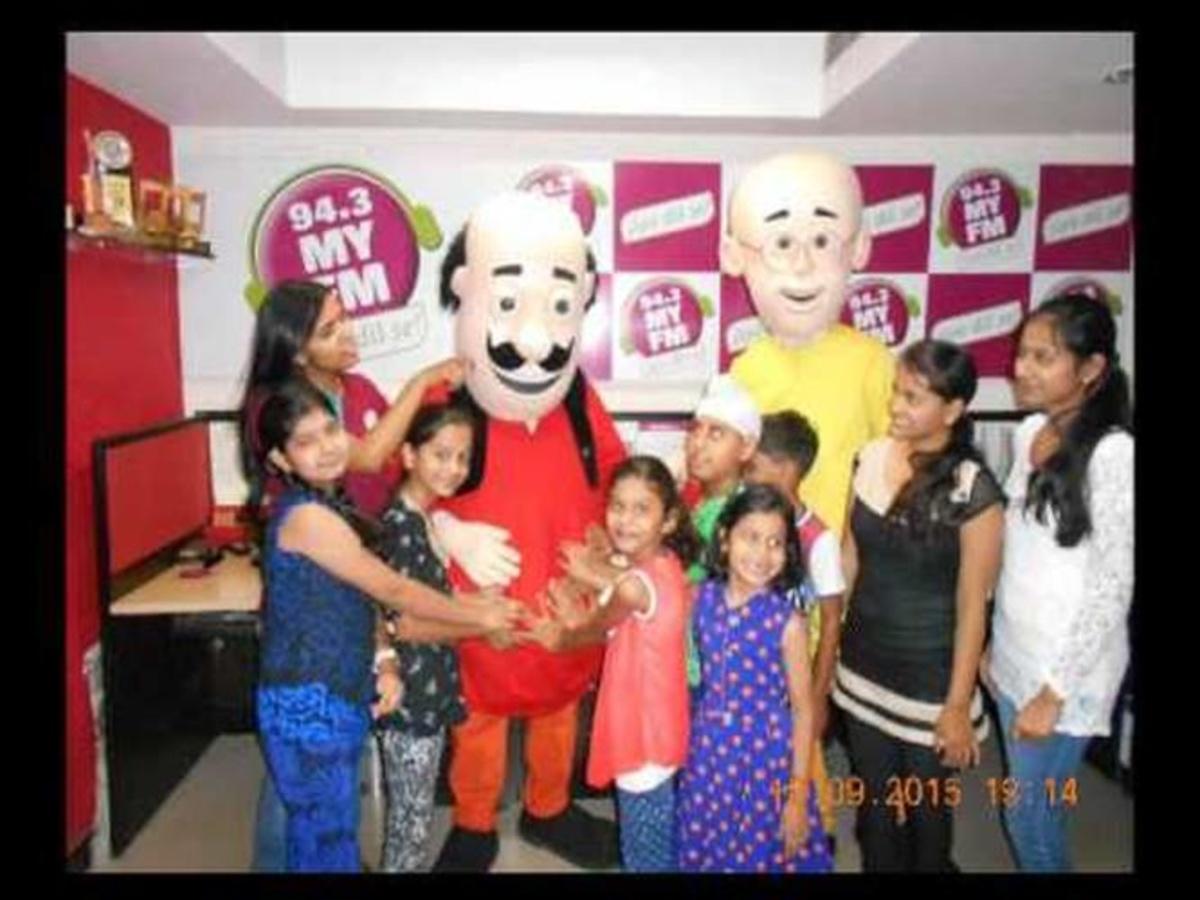 RJ Priyanka - Masti With Cartoon Character Motu Patlu RJ Priyanka - Masti With Cartoon Character Motu Patlu