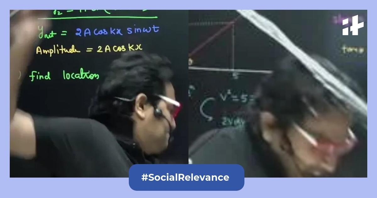 Watch Video of Physics Wallah teacher losing his cool in live class