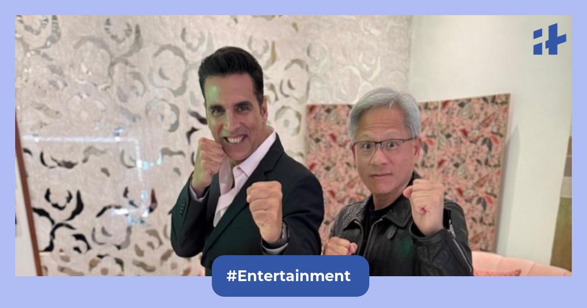 Akshay Kumar meets Nvidia CEO Jensen Huang in Mumbai; duo strikes