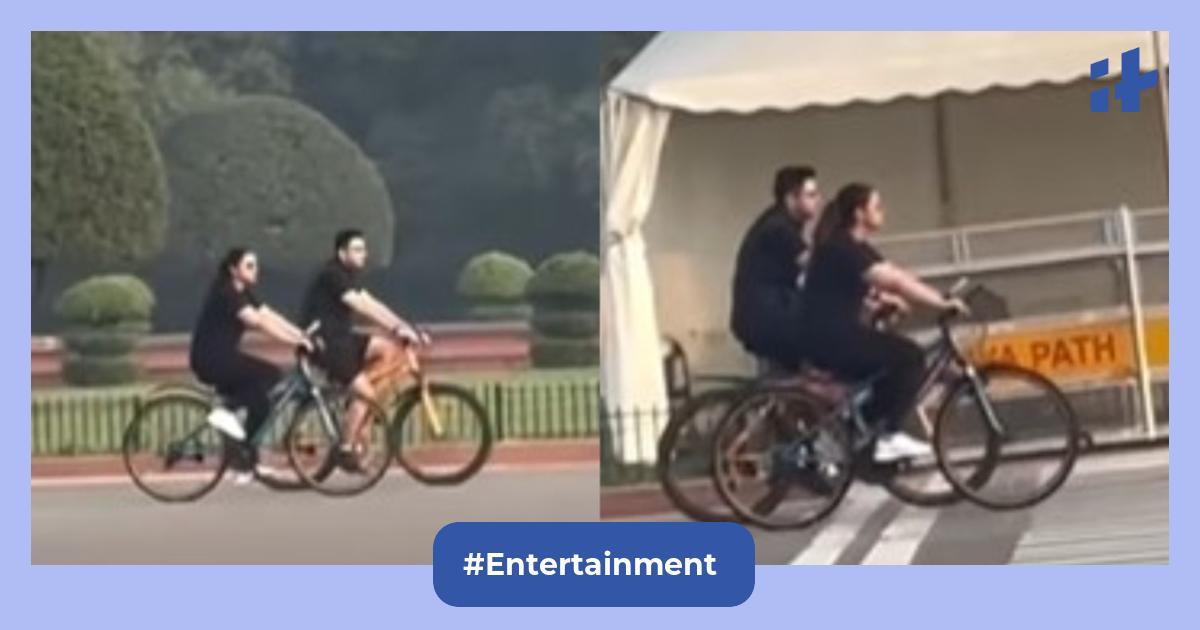 Parineeti Chopra and Raghav Chadha spotted cycling amid 'severe’ air quality in Delhi; see hilarious reaction of netizens