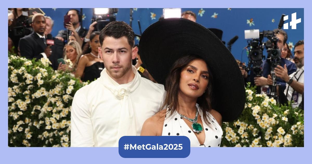 Met Gala 2025 Priyanka Chopra, Nick Jonas steal the show in polka dot