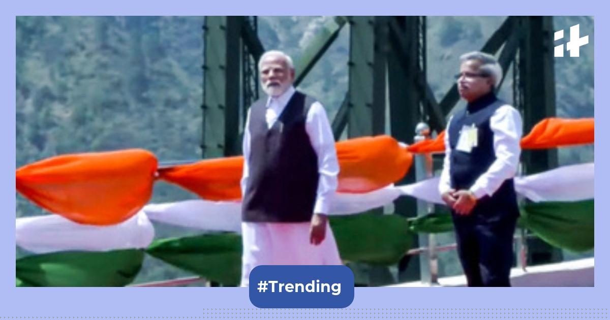 PM Modi inaugurates ₹43,780-crore Chenab rail bridge, world's tallest ...