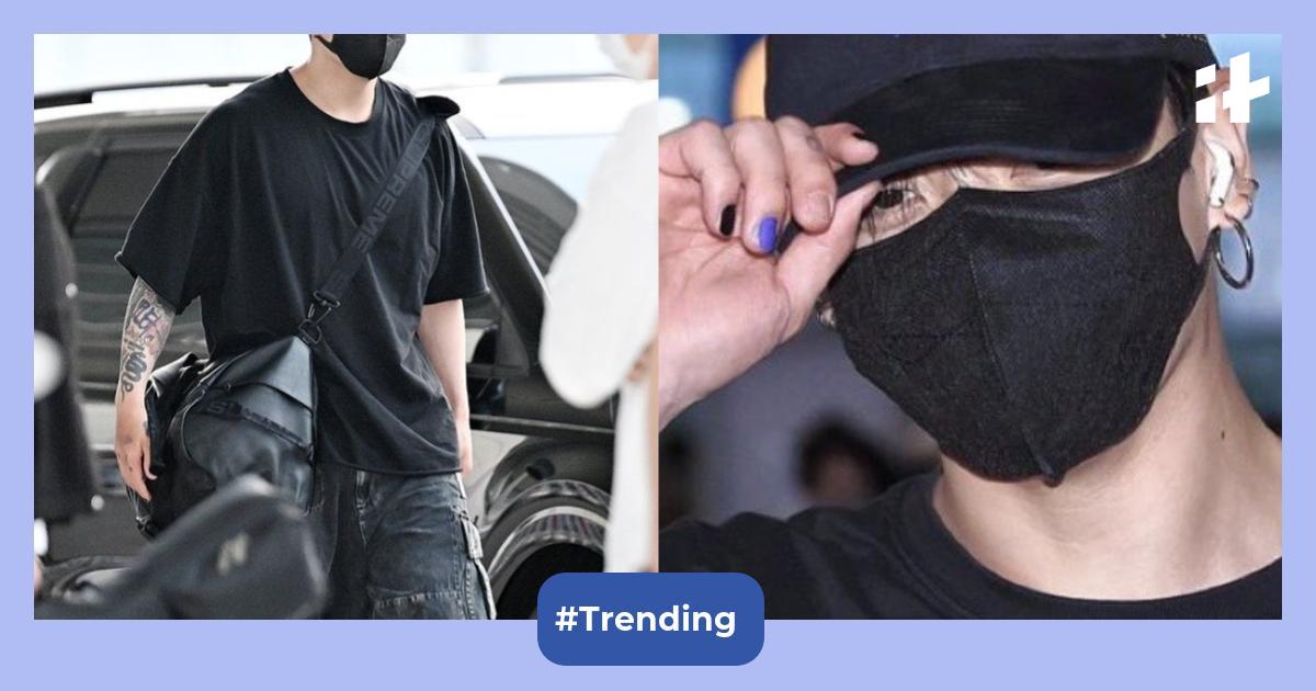 Is there a reason behind BTS Jungkook's single blue nail paint?
