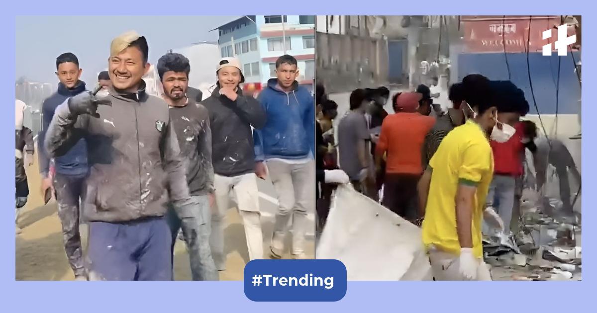 Watch: Gen Z cleans Nepal streets after protest, but netizens suspect a staged act, asking 'looks like a planned operation'