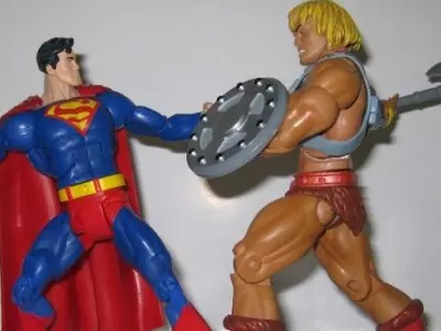 he man and superman action figures