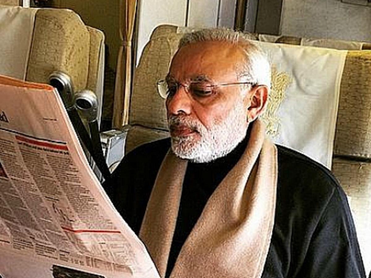 PM Modi US Visit: PM Narendra Modi, On Board Air India One, Shares