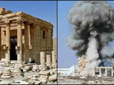 ISIS blows up Palmyra temple