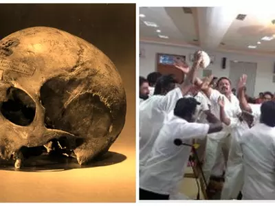 skulls protest
