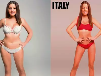 ideal woman in 18 countries