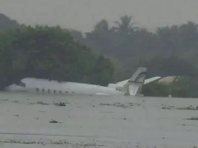 Chennai Airport Flood Fury
