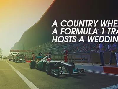 Indianirony, F1 track becomes banquet hall