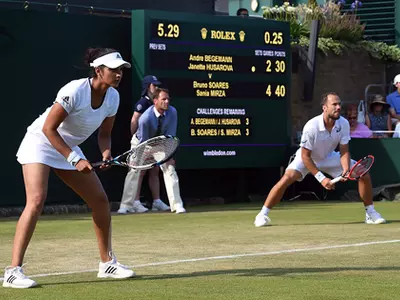 Sania Mirza and Leander Paes gave India a double delight on Saturday.