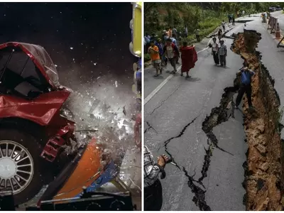 earthquake vs. accident
