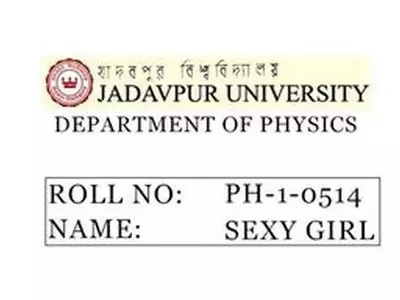 Sexy Girl Admit Card Jadavpur University