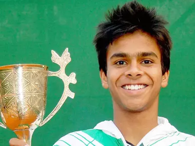 Sumit Nagal has won the Wimbledon boys doubles final at the age of 17.