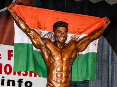 Wasim Khan has made India proud by creating history in bodybuilding.
