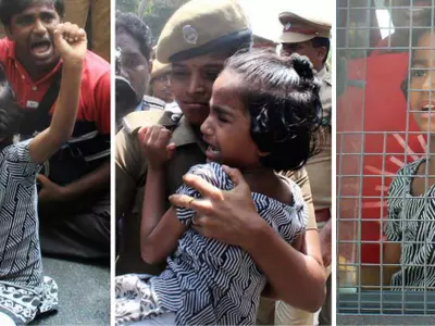 Little girl arrested outside IIT madras