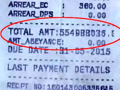 Rs 550000000 current bill image ndtv
