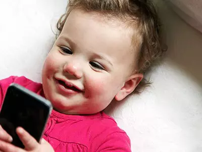 Babies Using Smartphones