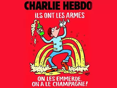 'F*ck Them, We Have Champagne!', Boasts The Latest Charlie Hebdo Cover After Paris Attacks