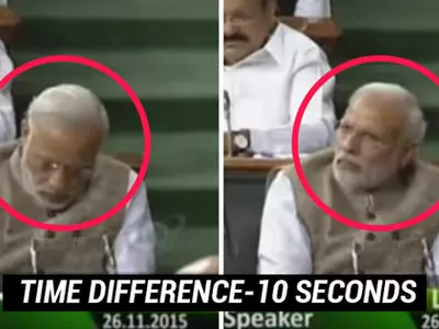 Modi not sleeping in Lok Sabha