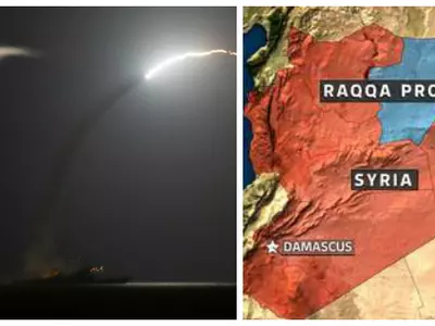 Raqqa bombing by France 2015