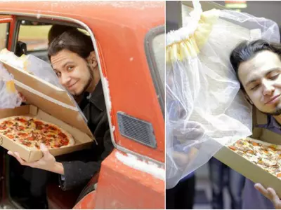 Man Marries Pizza After Realising It's The Most Lovable And Trustworthy Partner He Could Get