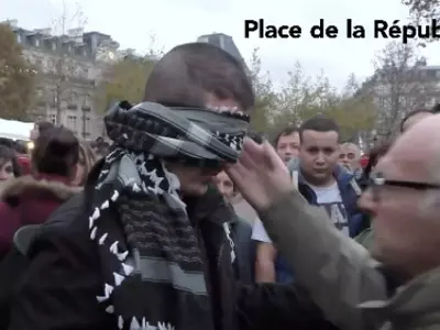 Muslim Man Blindfolded