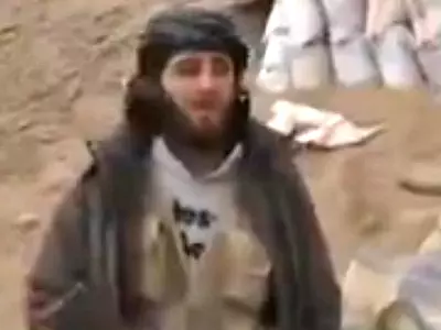 This ISIS Terrorist Was Recording A Video Interview When He Gets Hit By Shell And Dies