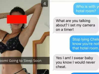 Cheating wife gets caught on Snapchat