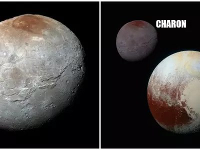 NASA CAPTURES PICS OF PLUTO'S BIG MOON CHARON