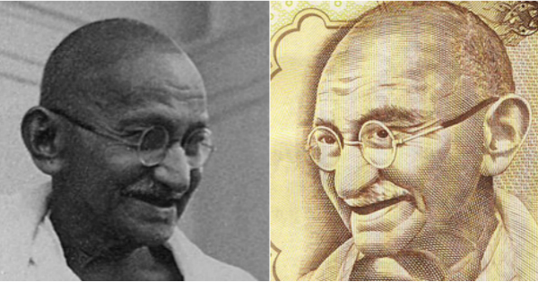 Mahatma Gandhi drawing on Pinterest