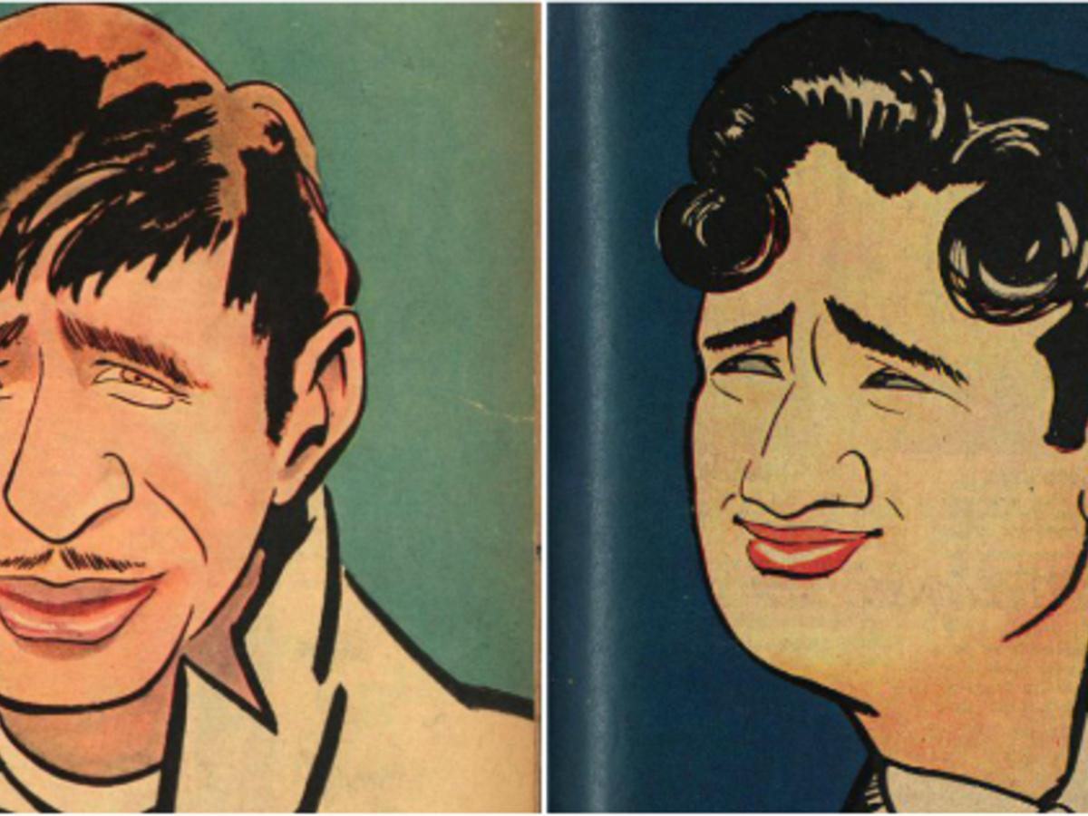 11 Rare Sketches By . Laxman Of Yesteryear's Bollywood Stars 11 Rare Sketches By . Laxman Of Yesteryear's Bollywood Stars