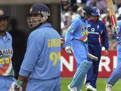 Virender Sehwag And Ganguly Walk Out To Bat For Natwest Trophy