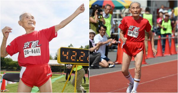 This 105 Year Old Japanese Man Just Ran 100 Metres In 42 Seconds And