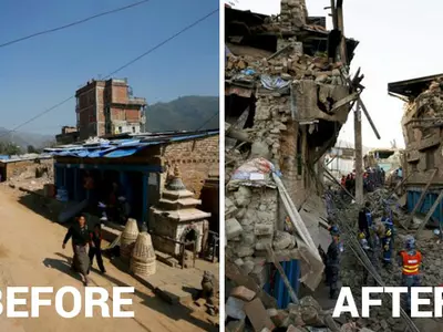 A Year After The Nepal Quake, These Images Show A Nation Struggling To Rise Again