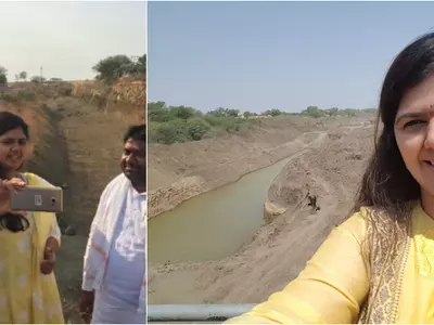 Here's The Latest Victim Of A Selfie Stunt, Maharashtra Rural Development Minister Pankaja Munde Faces Flak From All Sides Over Drought Selfies