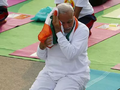 Court To Look Into Whether PM Modi Insulted The National Flag During Yoga Day Event
