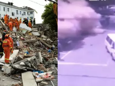 Three-Story Building Collapsed In China