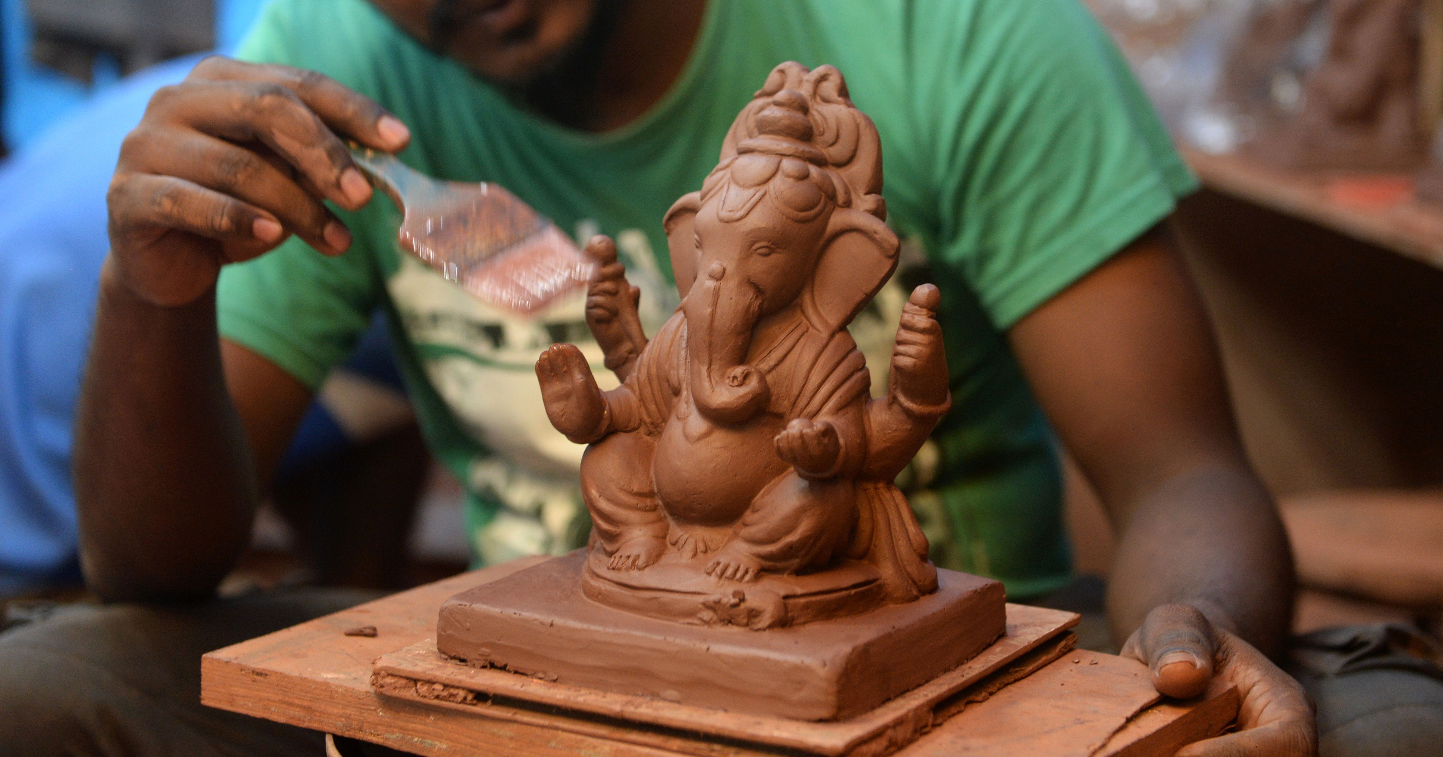 More People Now Buying Clay Idols For Ganesh Chaturthi Instead Of