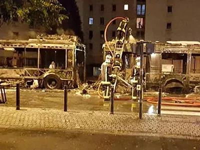 Watch Muslim Teens Yelling 'Allahu Akbar' While Firebombing A Bus In Paris Last Week