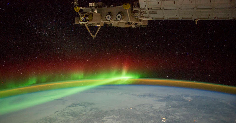 NASA Just Published A Glowing Image Of The Northern Lights As Seen From