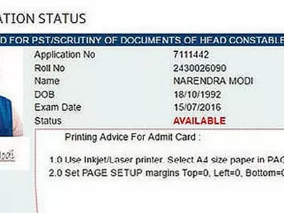 Delhi Police To Investigate Fake Application How Modi Got Admit Card For CRPF Recruitment