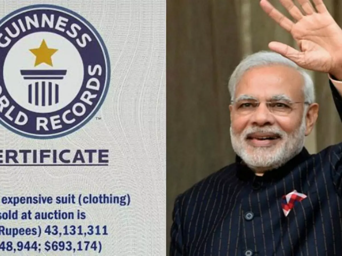 Indian PM's suit tops the Guinness list of the most expensive