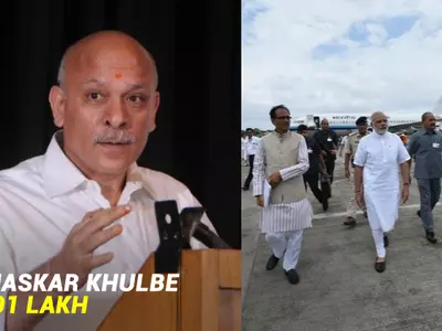 Bhaskar Khulbe and Narendra Modi