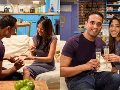 FRIENDS-Obsessed Indian Couple Gets Engaged In Monica And Chandler's Apartment At FriendsFest!