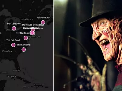 Horror movie map