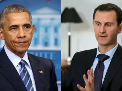 Barack Obama and Assad