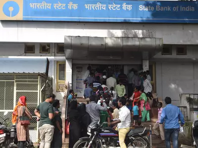 Angry cashless people attack banks